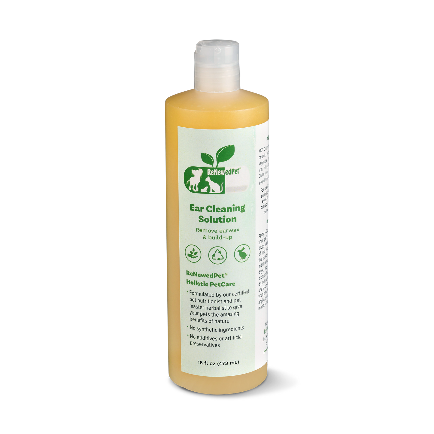 Dog & Cat Ear Cleaning Drops - Vet-Approved, Organic