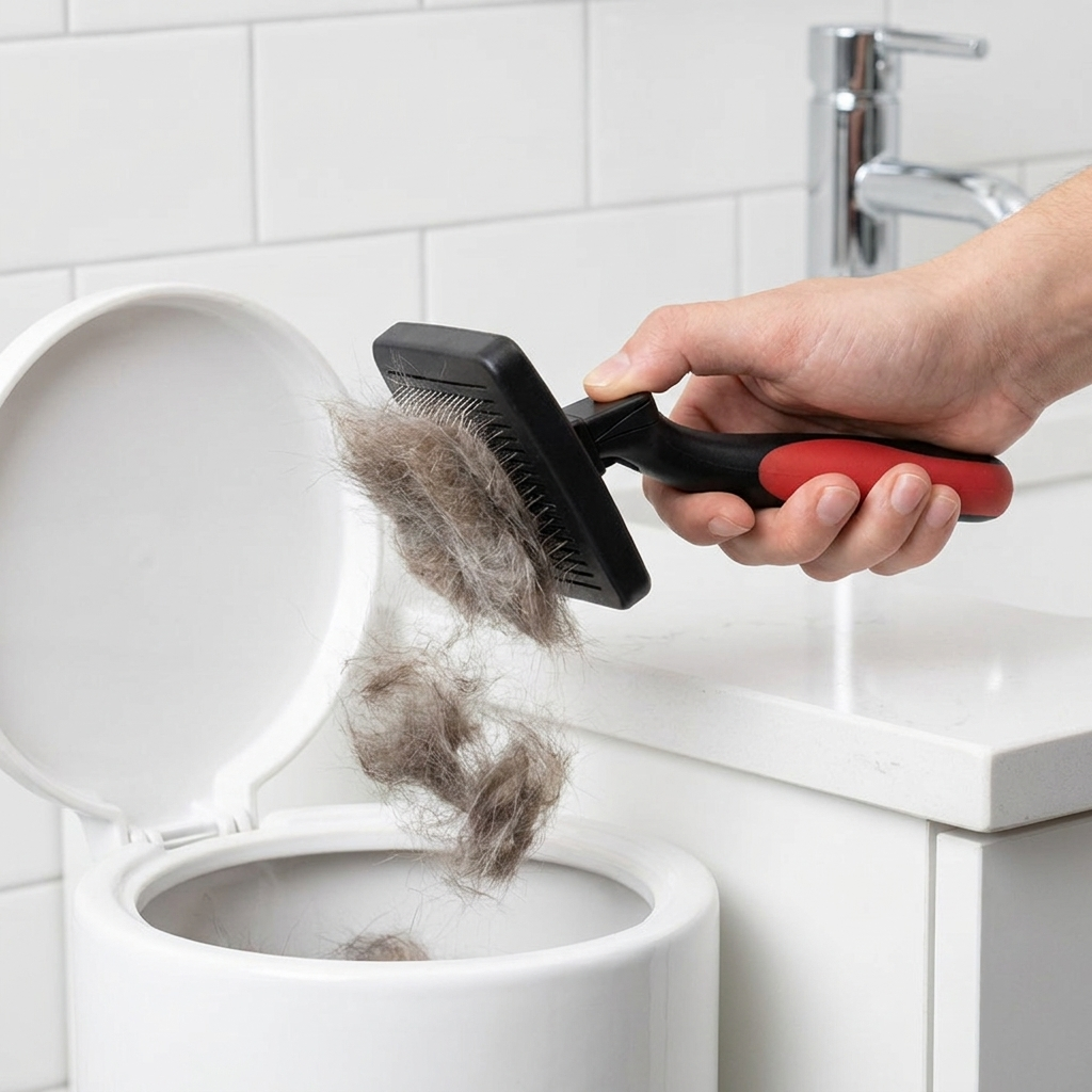 Dog & Cat Slicker Brush - Self-Cleaning, Retractable Pins
