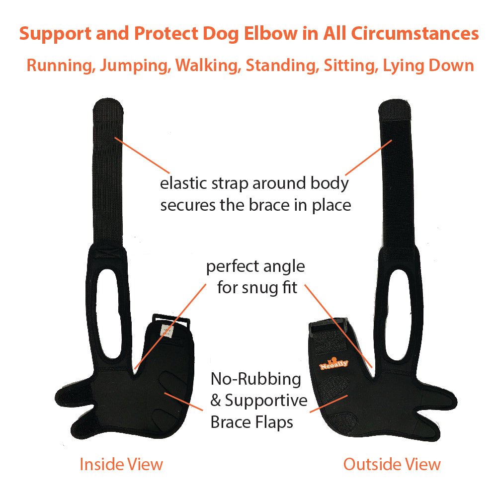 Dog & Cat Elbow Brace - Joint Support, Left/Right/Both